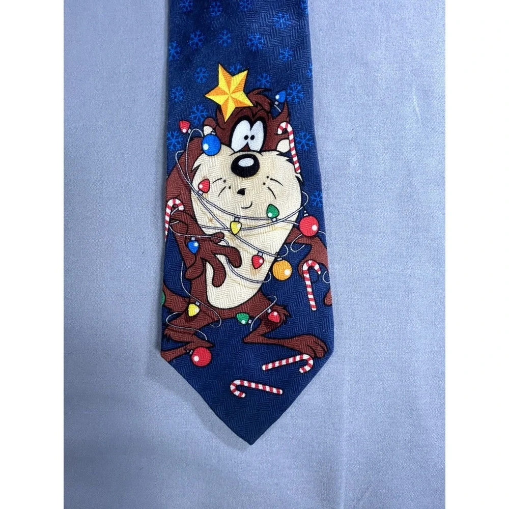 Classic Looney Tunes Collection 1999 Christmas Tazmanian Devil Tie‎ Vintage